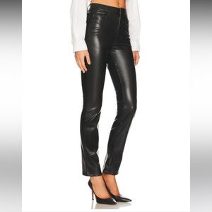MOTHER high waisted leather pants